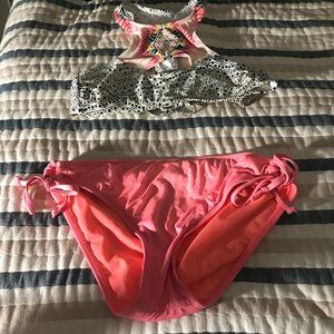 patterned bathing suit